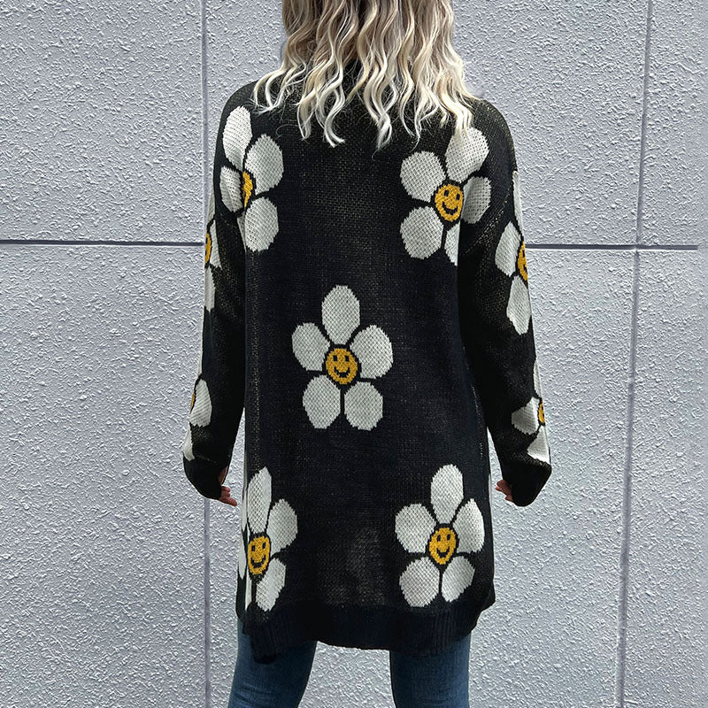 Floral Long Sleeve Sweater