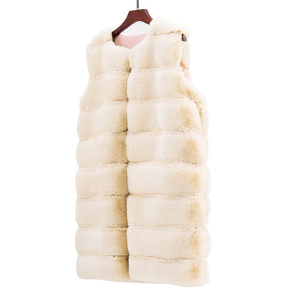 LuxuryLush Fur Vest Coat