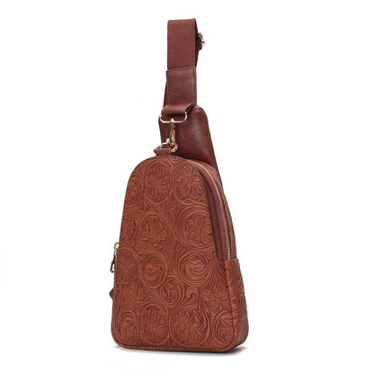 Millie  Embossed Sling bag