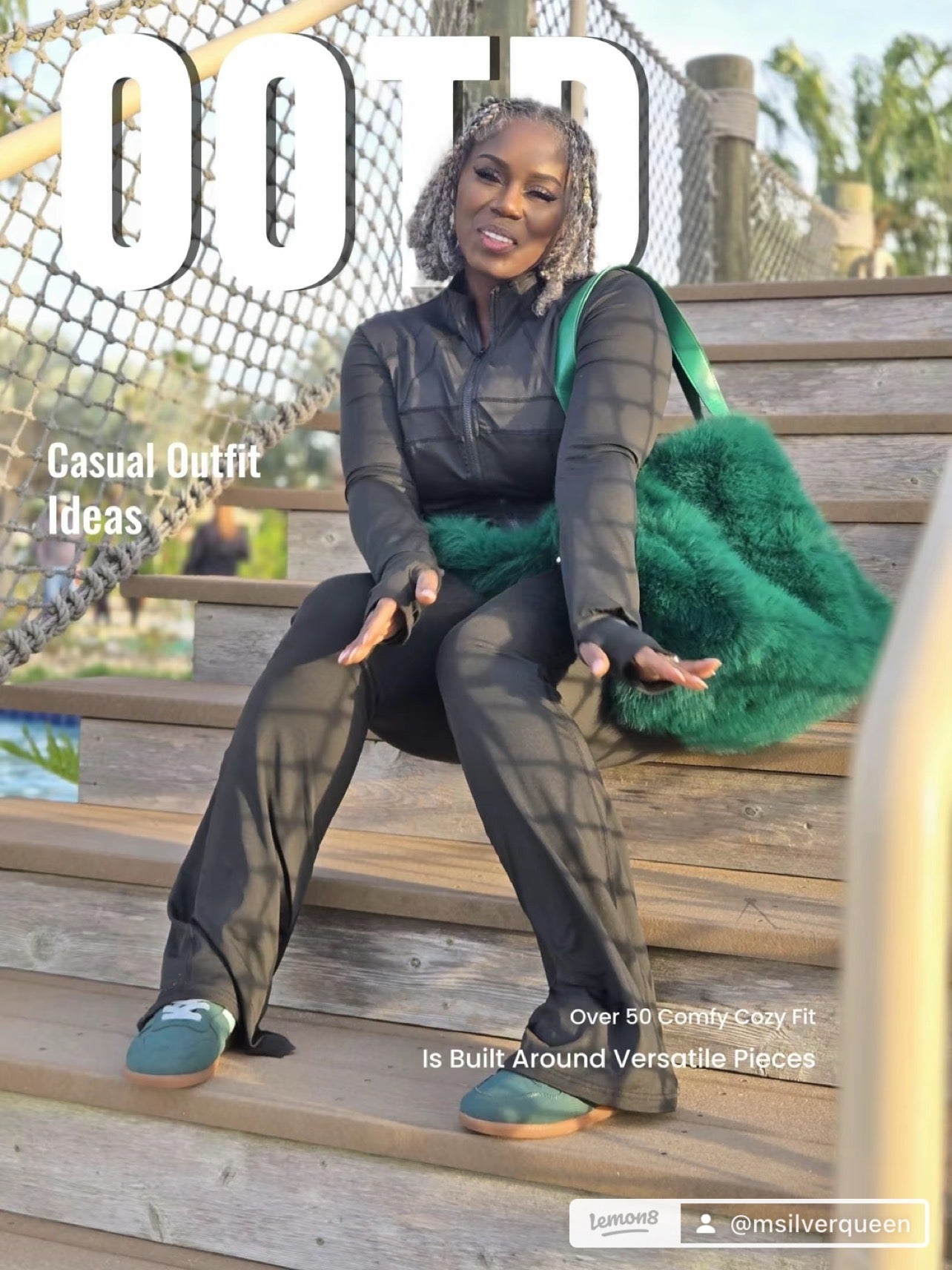 Luxe Plush Faux Fur Crossbody Tote