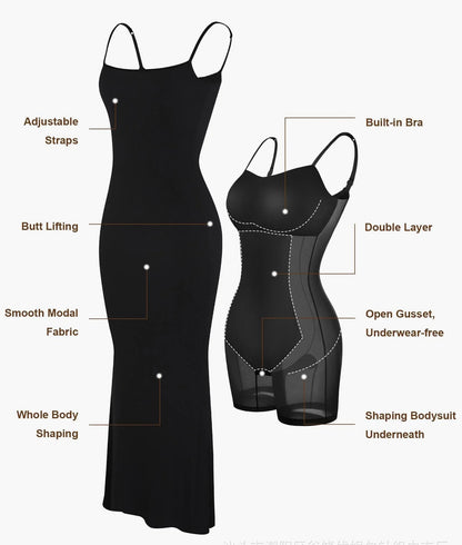 Shapewear Dress, with Jumpsuit Tummy Tuck Corset