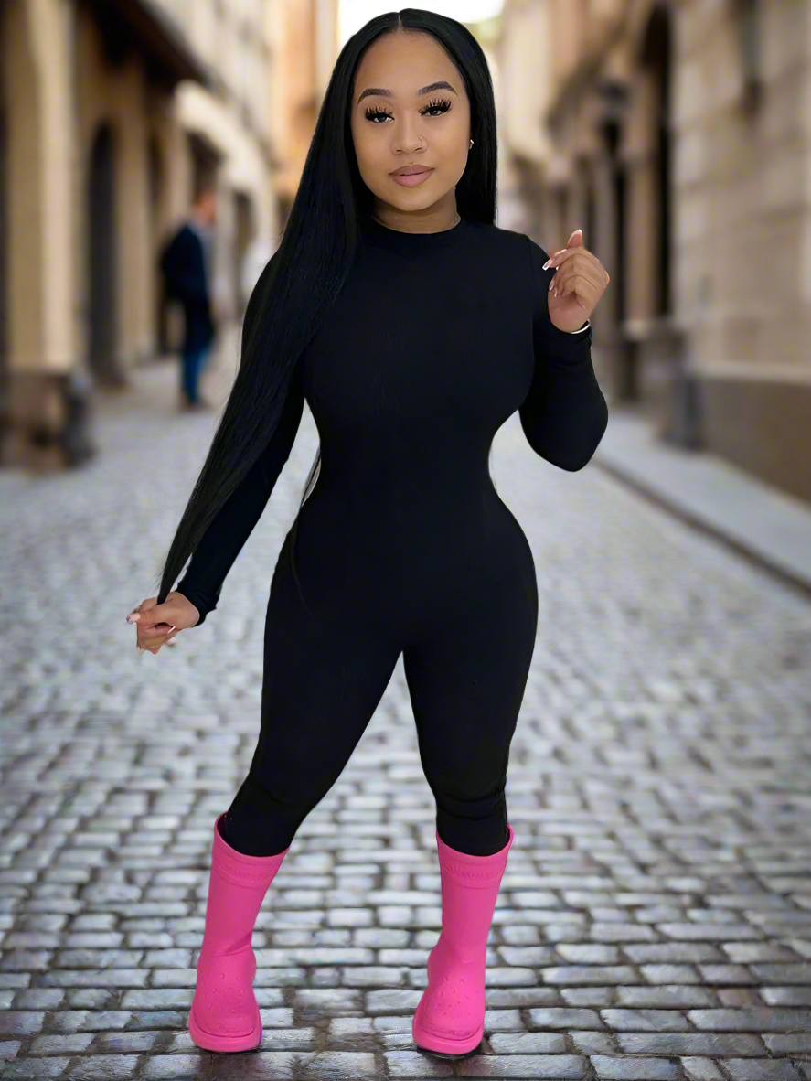 Sporty Fitness Casual Jumpsuit