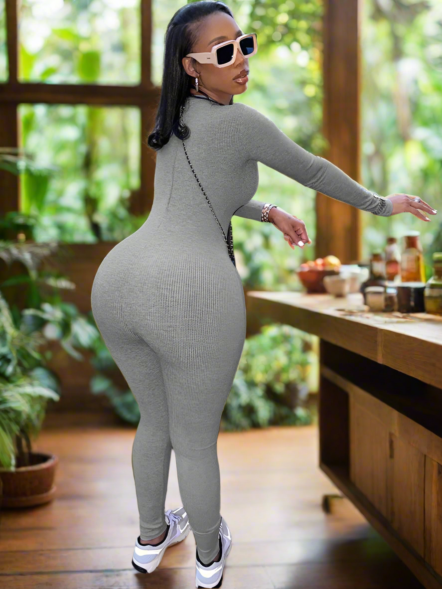 Sporty Fitness Casual Jumpsuit