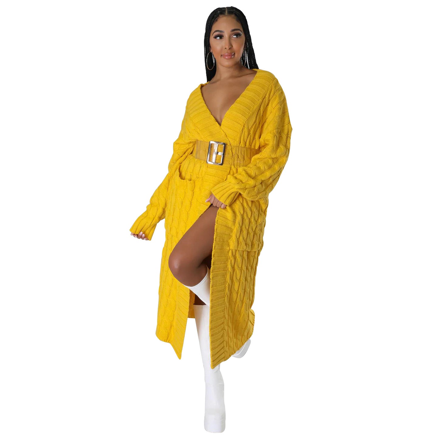 Long Sleeve Long Sweater Coat