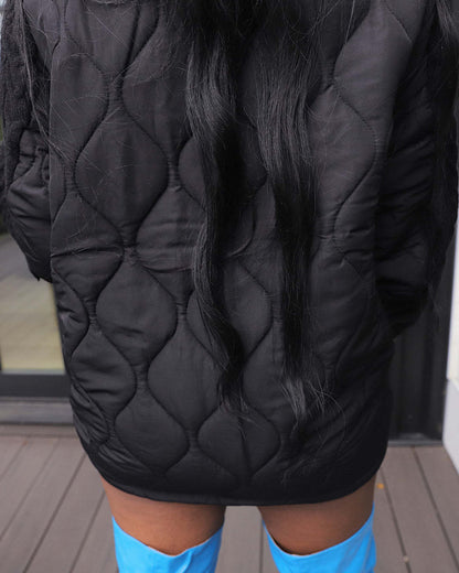 Chic Knitted Jacket Dress