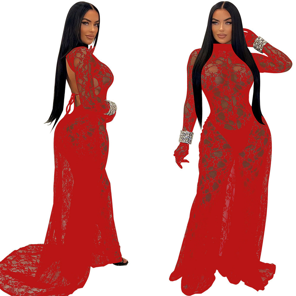 Sexy See through Lace Jumpsuit