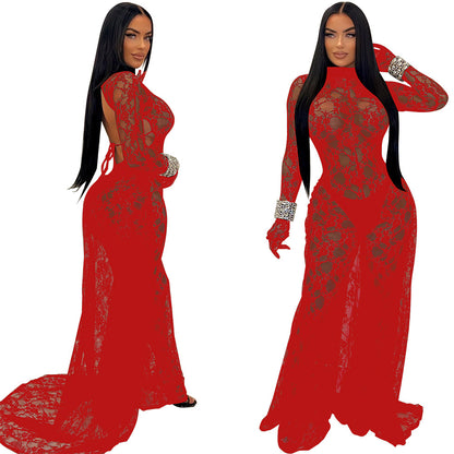 Sexy See through Lace Jumpsuit