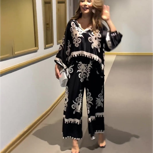 Two Piece Trousers Set