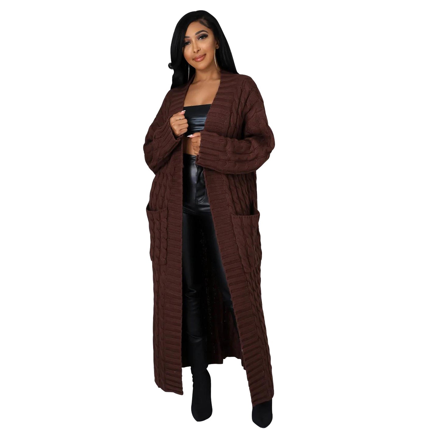 Long Sleeve Long Sweater Coat