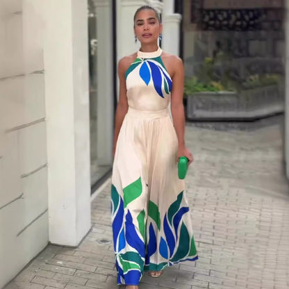 Flared Wide Leg Jumpsuit