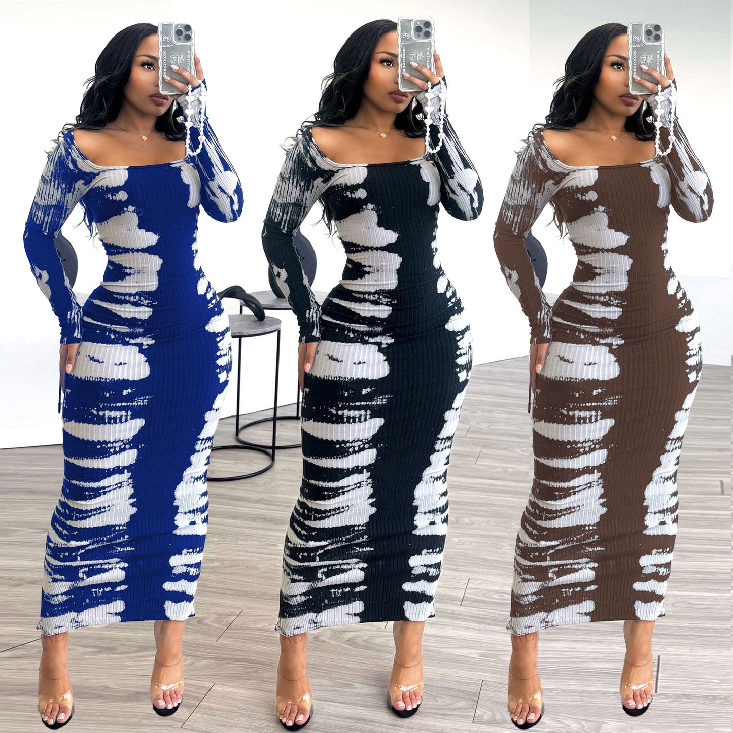 Printed Bodycon Dress