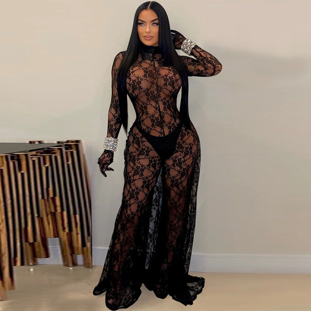 Sexy See through Lace Jumpsuit