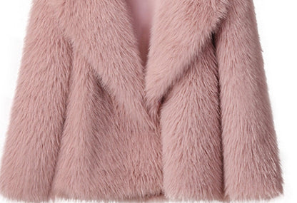 Plush Collared Faux Fur