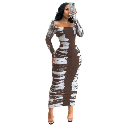 Printed Bodycon Dress