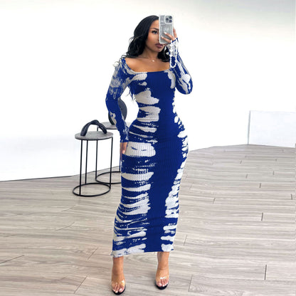 Printed Bodycon Dress