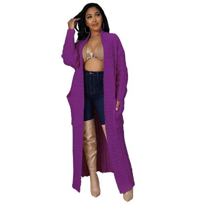 Long Sleeve Long Sweater Coat