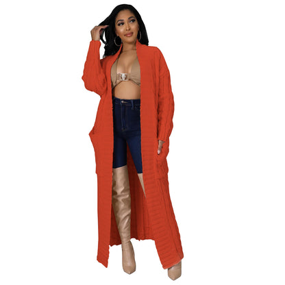 Long Sleeve Long Sweater Coat