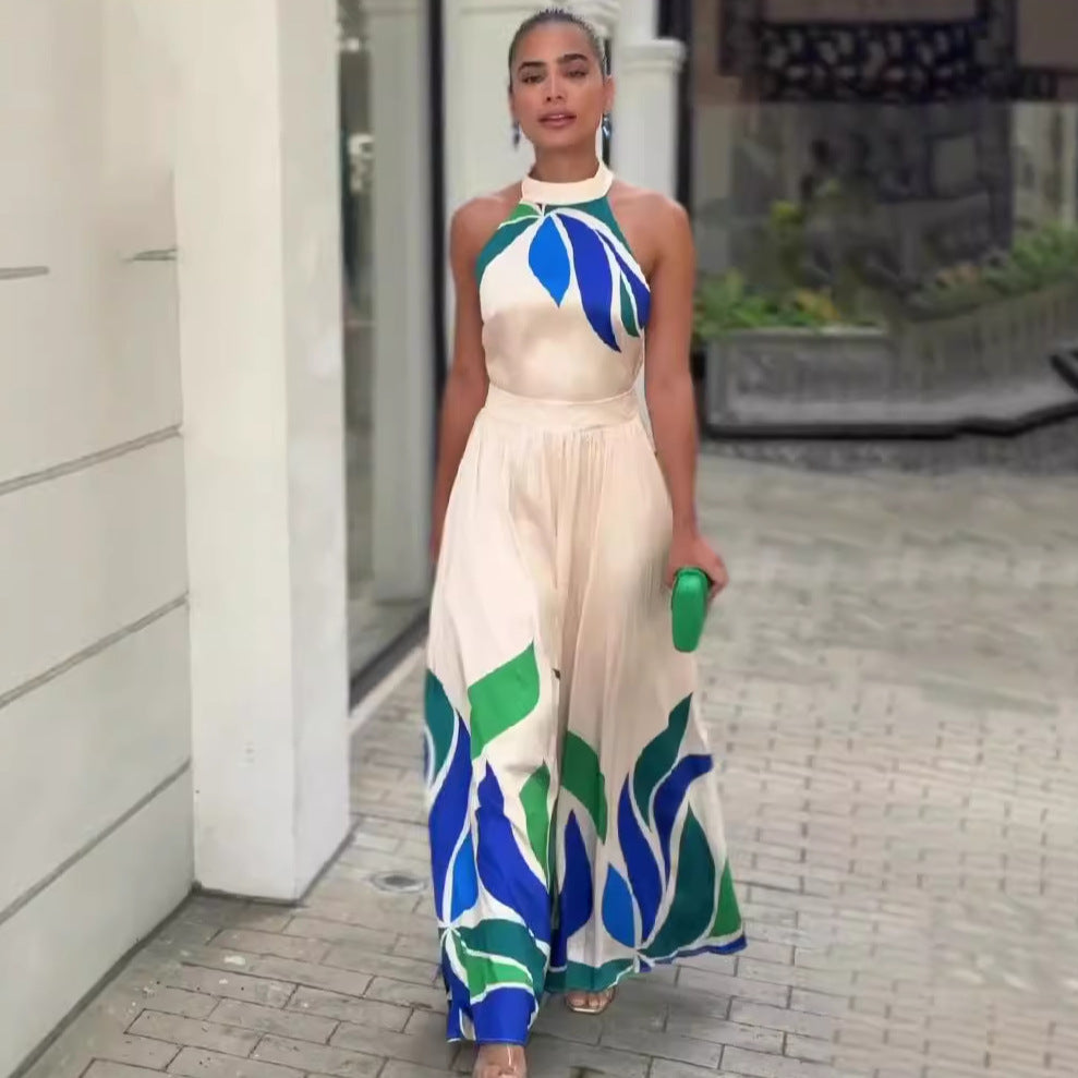 Flared Wide Leg Jumpsuit