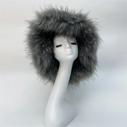 Oversize Fluffy Faux Fur Hats