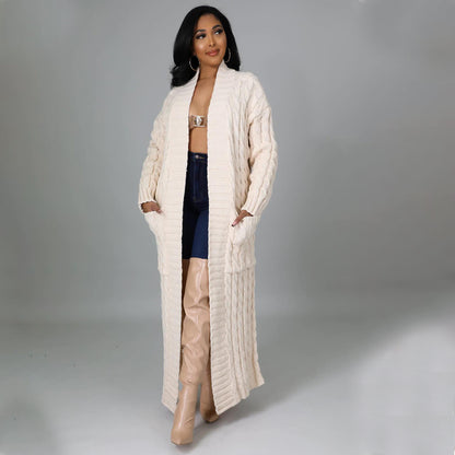 Long Sleeve Long Sweater Coat
