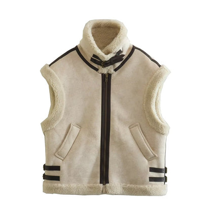 Collared Vest Coat