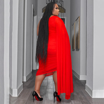 Diagonal Collar Wrinkle Two Piece Set