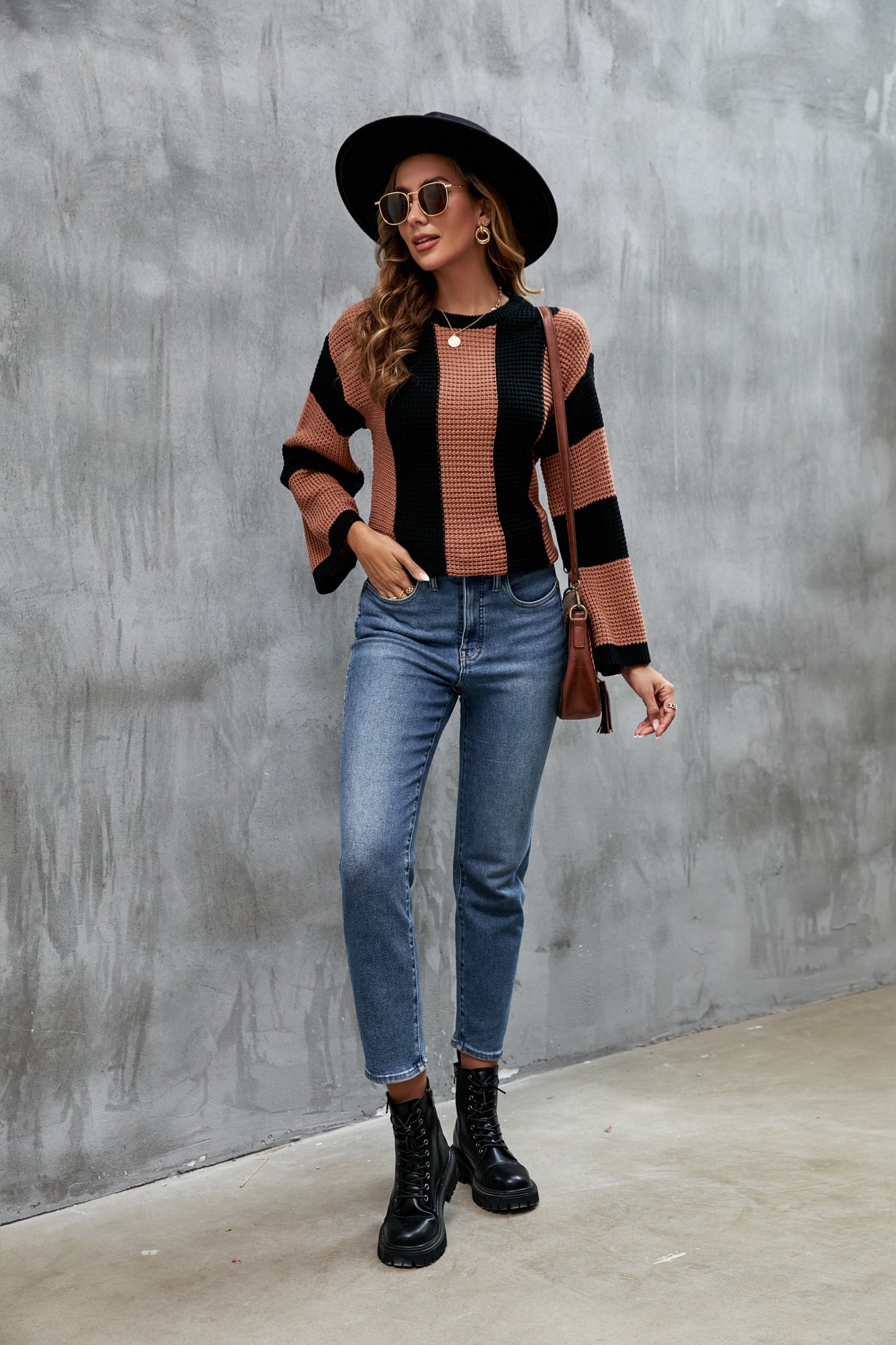 Retro Striped Knitted Sweater
