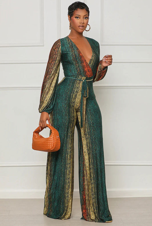 Long Sleeve Loose Jumpsuit