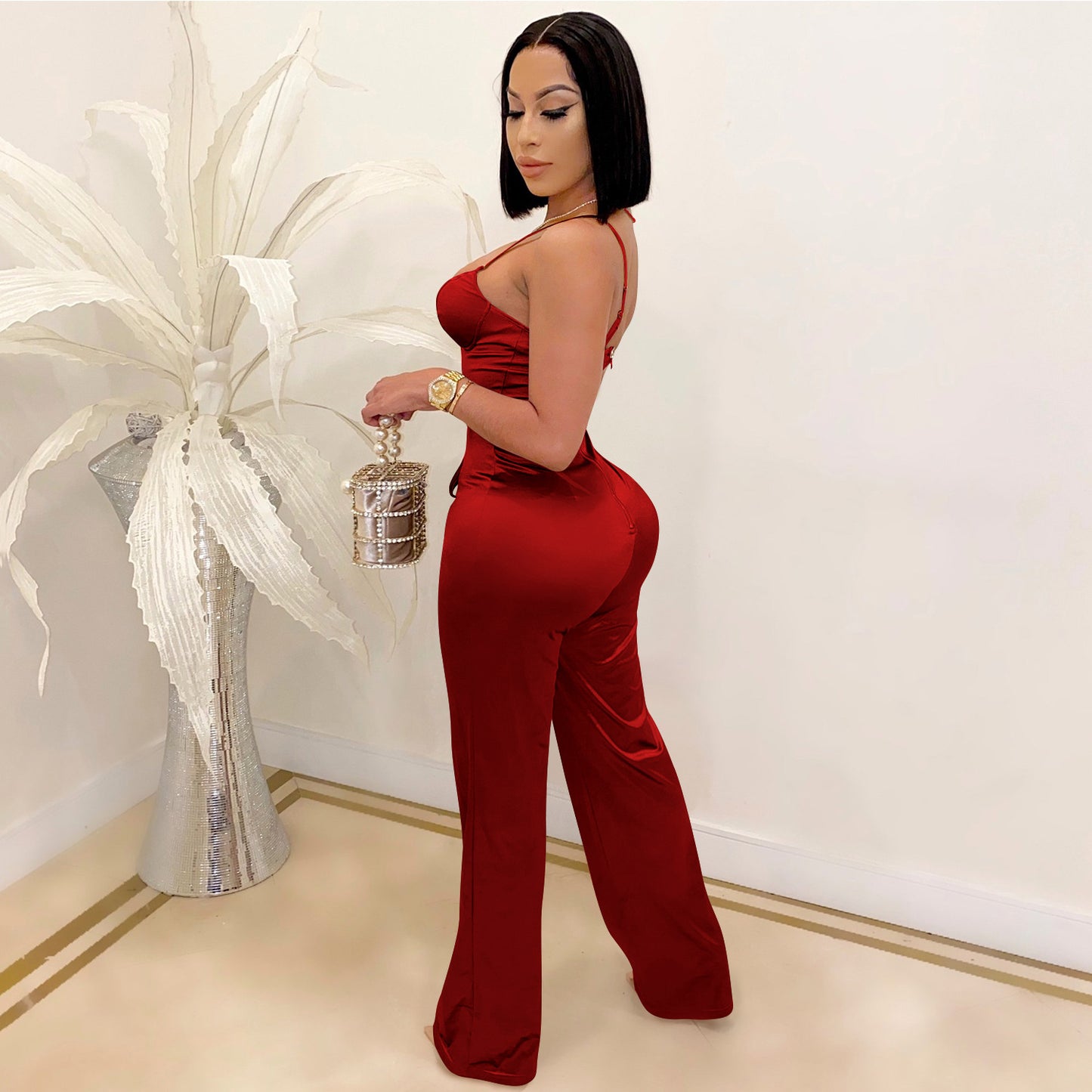 Sleek Straight Leg Jumpsuit