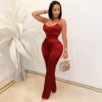 Sleek Straight Leg Jumpsuit