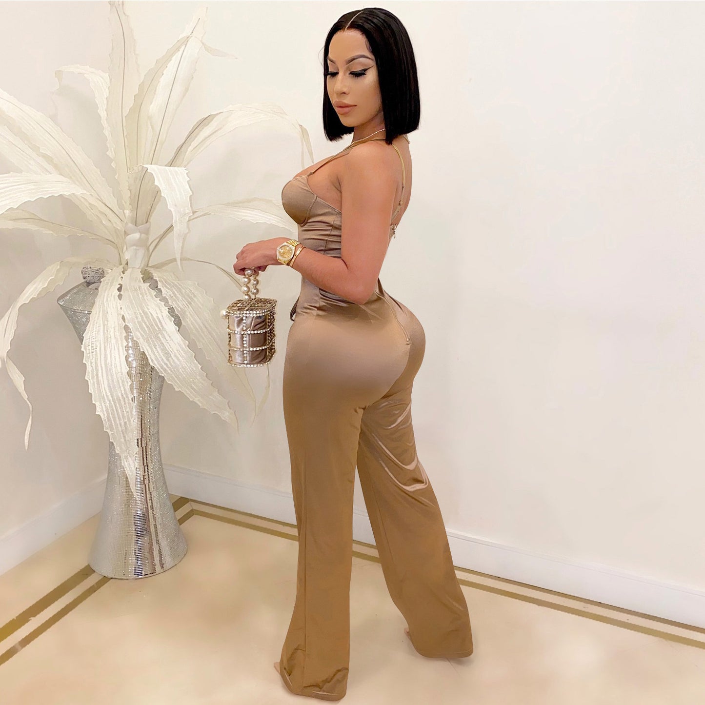 Sleek Straight Leg Jumpsuit