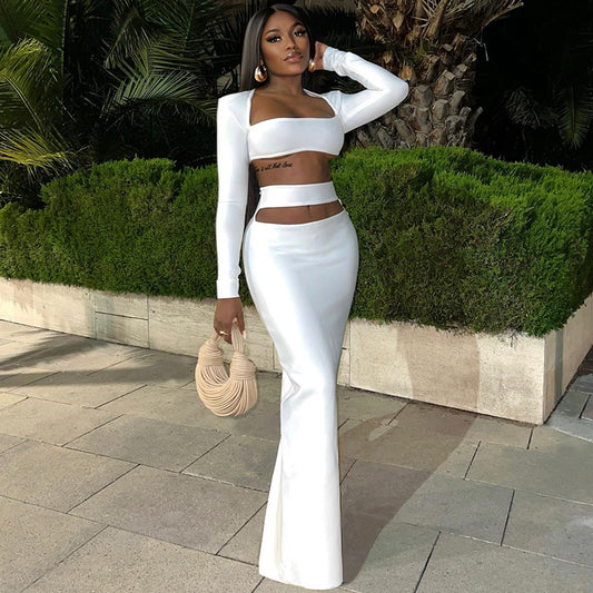 Elegant Long Sleeve Two Piece Set