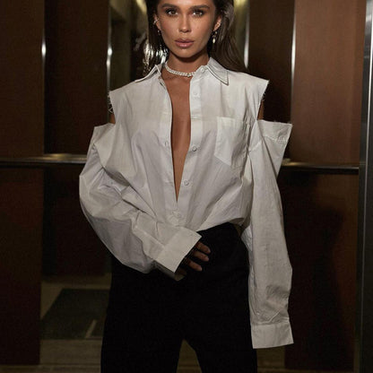 White Collared Shirt