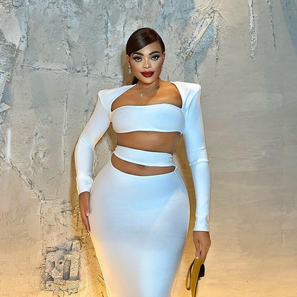 Elegant Long Sleeve Two Piece Set