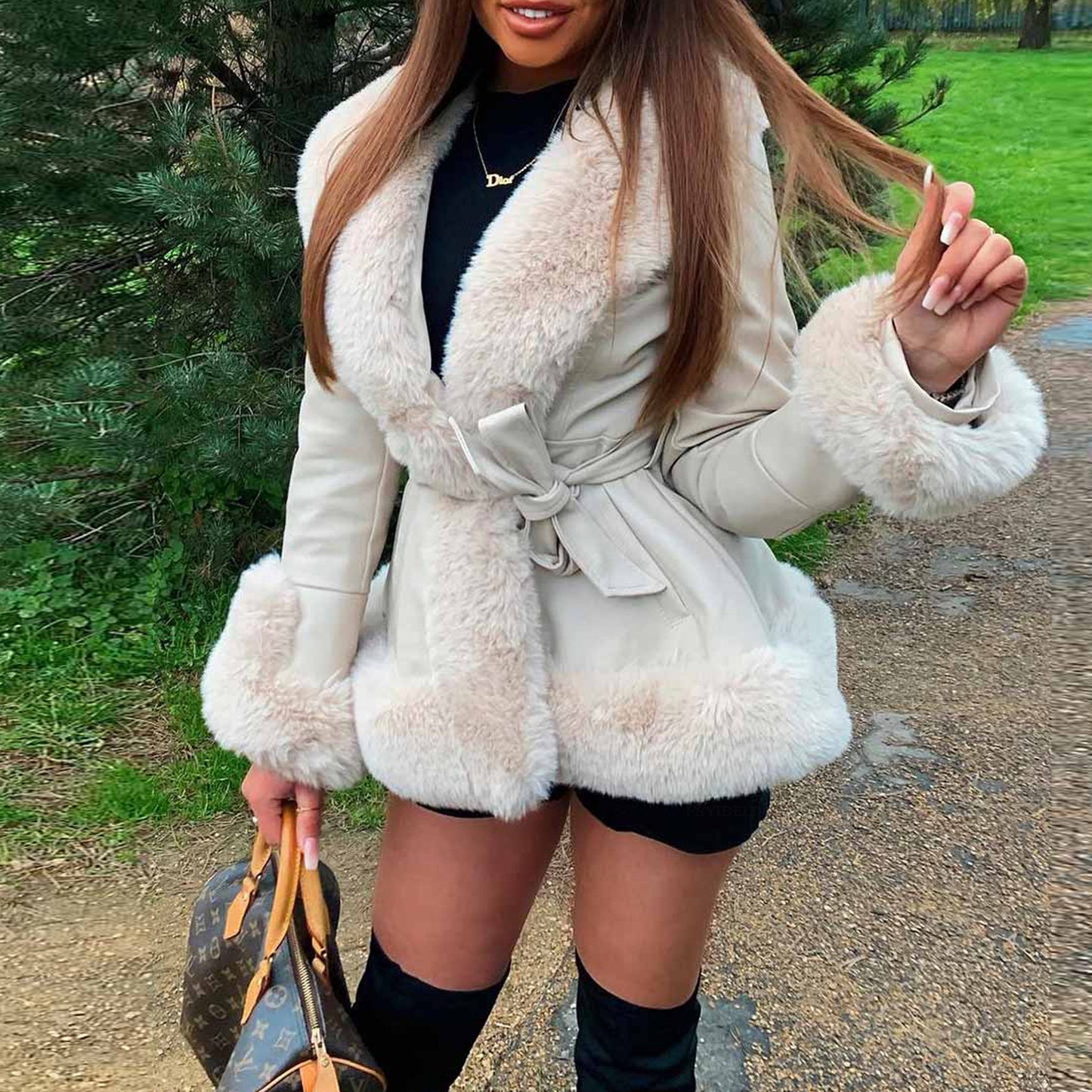 FuzzyChic Couture Coat