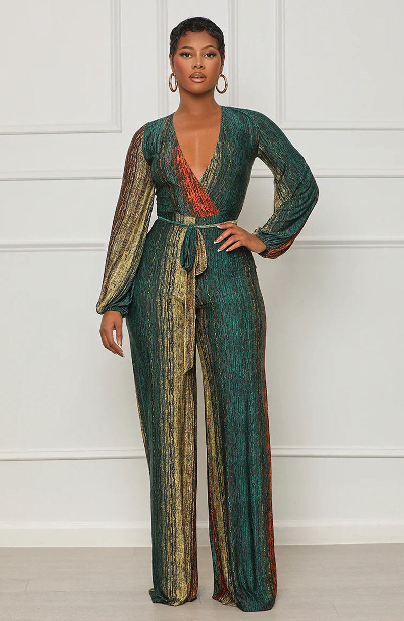 Long Sleeve Loose Jumpsuit