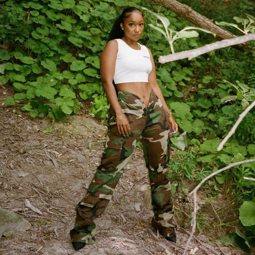 Camouflage Love Waist Pants