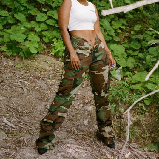 Camouflage Love Waist Pants