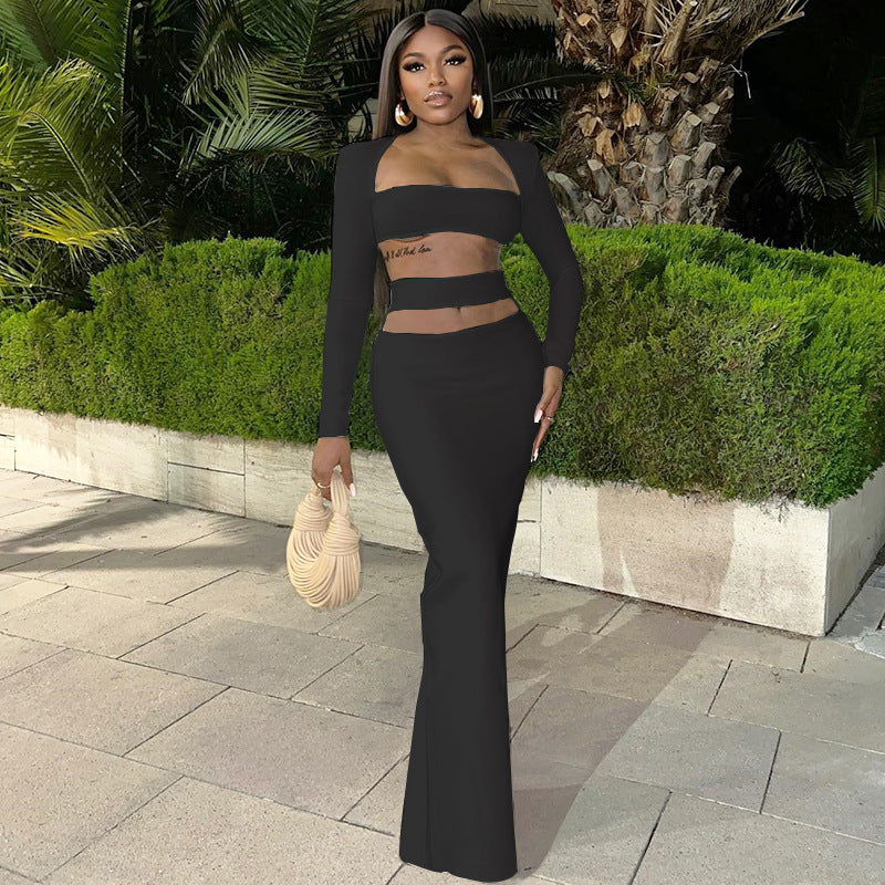 Elegant Long Sleeve Two Piece Set