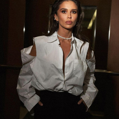 White Collared Shirt