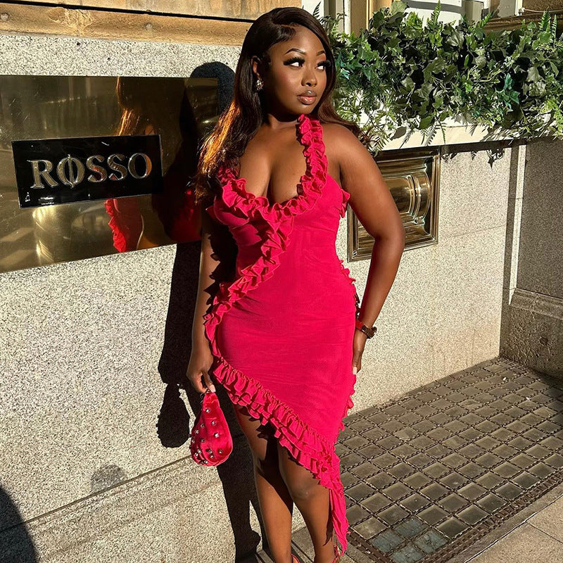 Women's Lotus Leaf Dress