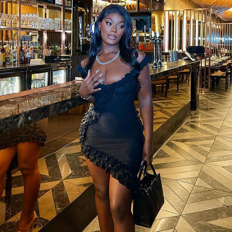 Women's Lotus Leaf Dress