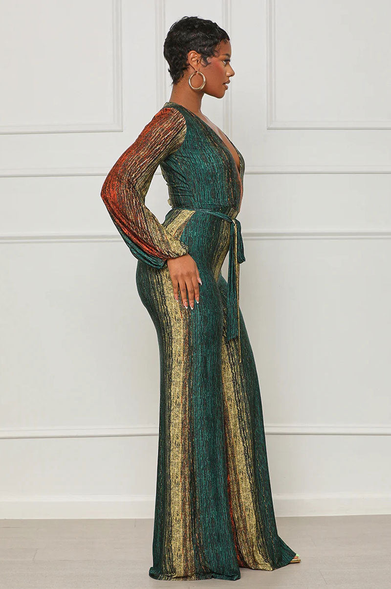 Long Sleeve Loose Jumpsuit