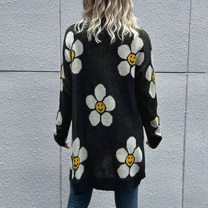 Floral Long Sleeve Sweater